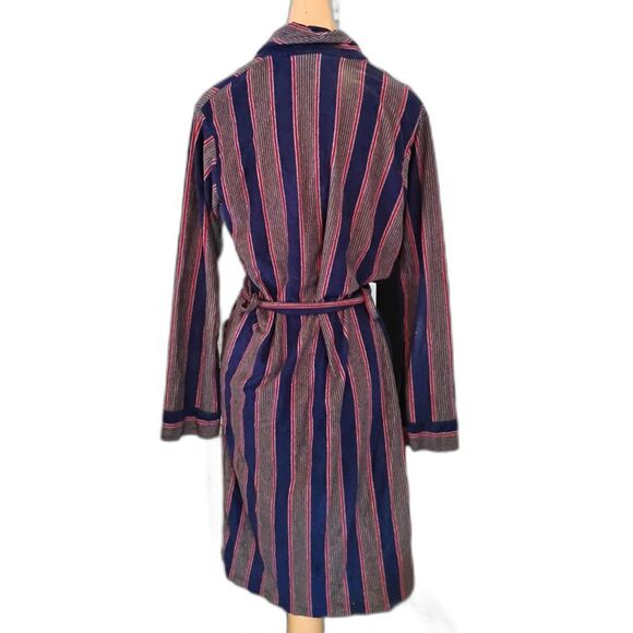 Vintage 1970s Striped Velour Robe from Kmart, Women’s Small 34–36 Bust - Picture 2 of 5